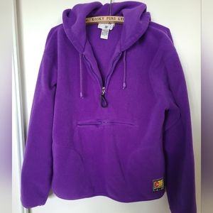 Cotton Ginny Sport - Vintage Purple Fleece Anorak - Size M